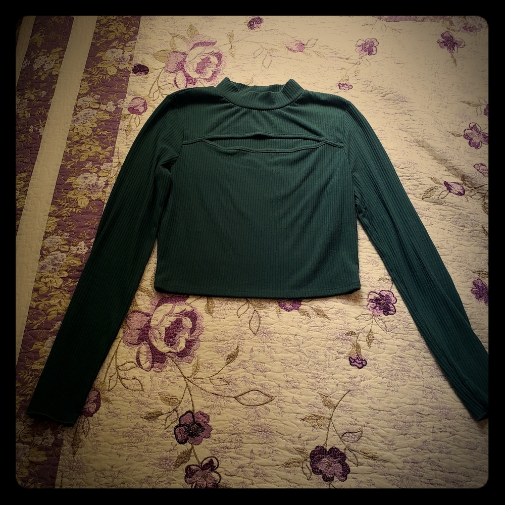 AMP Green sexy crop top